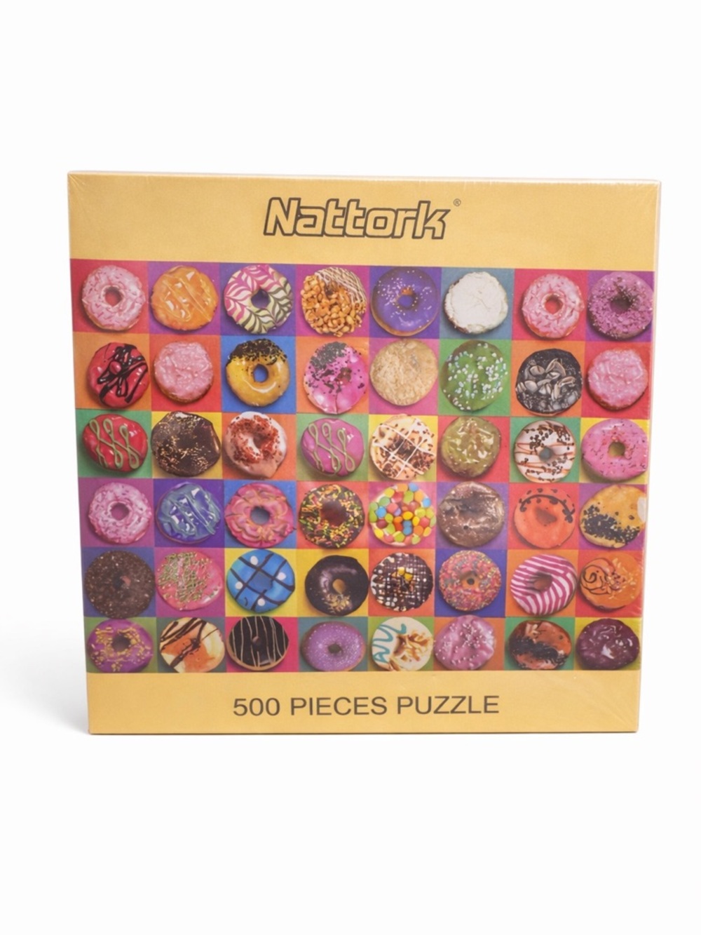 Nattork Donut Puzzle 500 Pieces Colorful Dessert Sealed